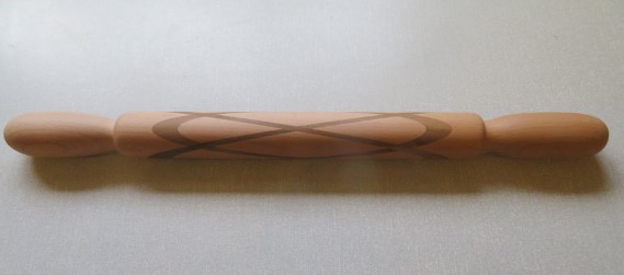 This rolling pin won a commended certificate for Ed Hogben